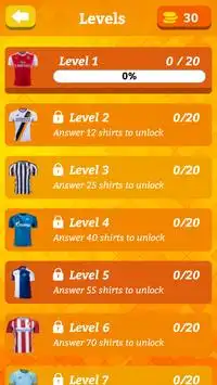 Raten Sie das Football Shirt Quiz 2018 Screen Shot 0