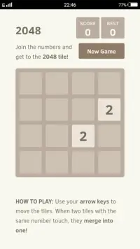 2048 - Classic Game (Ads Free) Screen Shot 0