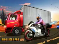 VR Highway Moto Bike Racer Screen Shot 13