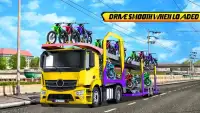 Camion de transport de voiture de vélo Screen Shot 0