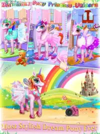 Rainbow Pony Princess Unicorn Beauty Makeover Screen Shot 8