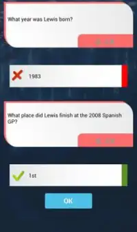Lewis Hamilton Quiz Screen Shot 4