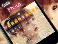 Cute Photo Emoji Keyboard Skin Screen Shot 5