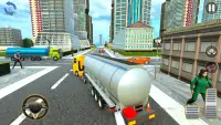Oil Tanker Truck Driving Screen Shot 0