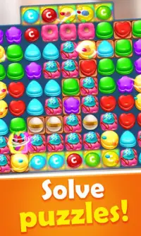 Sweet Candy Mania - Juego de rompecabezas gratis Screen Shot 1