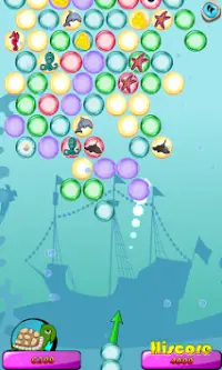 Undersea Bubble Shooter Screen Shot 1