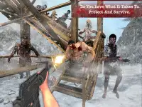 Ultimo attacco di zombie: esercito invernale Screen Shot 2