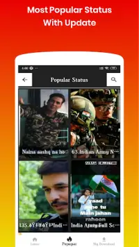 Army Video Status - Indian Army Video Status Screen Shot 1