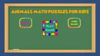 Hayvanlı Matematik Puzzle Oyunu Çocuklar için Screen Shot 7