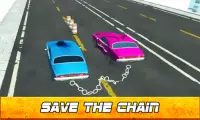 Chained 3D Cars - City Rush Race Screen Shot 1