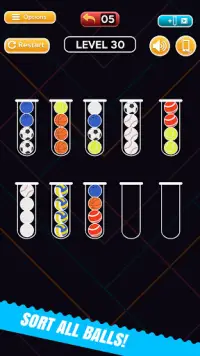 Ball Sort Fun Puzzle - Colore Ordinamento Bubble G Screen Shot 1