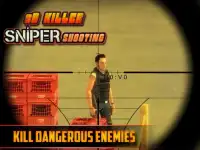 3D assassino Sniper rodagem Screen Shot 2