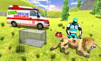 Light speed hero: Animal Rescue Robot Superhero Screen Shot 0