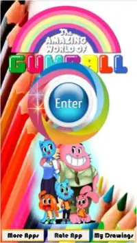 Coloring Gumball : The Amazing World of Gumball Screen Shot 0