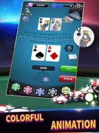 BlackJack 21 lite offline game Screen Shot 9