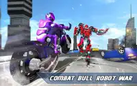 Angry Bull Attack Robot Transforming: Bull Games Screen Shot 8