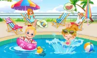 Hello! My Family Pool Party Screen Shot 0