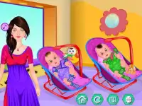 Twins Caring - Baby Games Screen Shot 5
