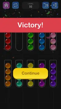 볼 정렬 퍼즐 게임 - 재미있는 색상 정렬 게임 Screen Shot 5
