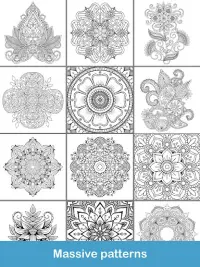 100  Mandala coloring pages Screen Shot 14