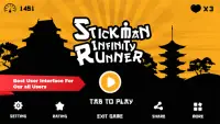 Stickman Infinity Runner Screen Shot 1