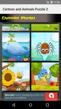 퍼즐 (Sliding) - 만화 및 동물 2 Screen Shot 2