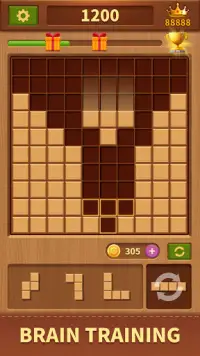 Woody Block：Endless Puzzle Game Screen Shot 1