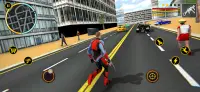 Flying Spider Super Hero - Vegas Crime City Battle Screen Shot 4