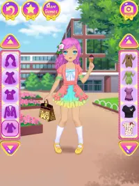 Anime Okul Giysi Giydirme Screen Shot 12