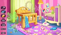 Doll House Cleaning - Princess Room Cleaner Game Screen Shot 0