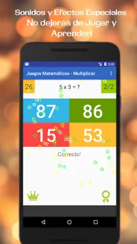 Juegos Matemáticos Tablas de Multiplicar Habladas Screen Shot 2