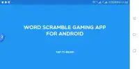 Word scramble gaming app for android Screen Shot 0