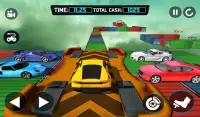 Trucos de auto loco-pistas imposibles conducir sim Screen Shot 13