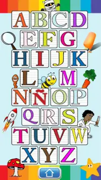 Spanish Alphabet for Kids (ABC) Free Screen Shot 0