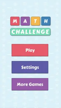 Mathe Spiele Herausforderung Screen Shot 2