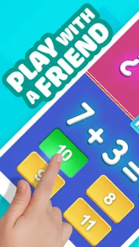 수학 게임 – 2 플레이어 수학 학습 게임 Screen Shot 0