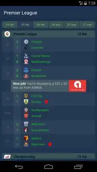 Live Results - English League Screen Shot 0