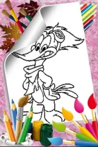 Woody super woodpecker Coloring Screen Shot 7