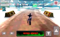 Motorcycle stunt Snowblower 3D Screen Shot 3