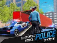 Police Car Transport-Truck Game Screen Shot 0