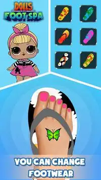 Surprise Dolls Nail art - Dolls Foot Spa Salon Screen Shot 3