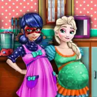 Ice Queen & Ladybug Pregnant Day Care Screen Shot 1
