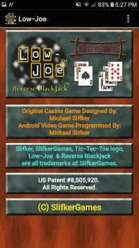 Low-Joe: Reverse Blackjack Screen Shot 0