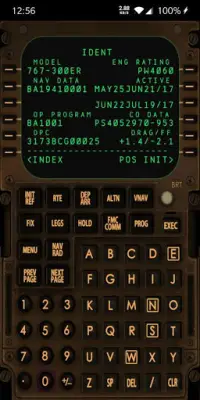 Captain Sim 767 Wireless CDU Screen Shot 2
