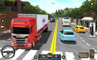 transporte de caminhão euro dirigindo Screen Shot 1