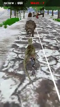 Jungle Raptor Run 3D Screen Shot 2