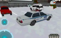 Car winter parking - 3D game Screen Shot 1