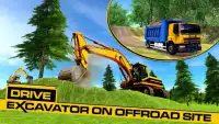 Excavator Berat Crane 3D - Truk Konstruksi Kota Screen Shot 15