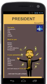 Devenir président Screen Shot 0