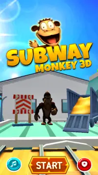 Subway Monkey 3D Screen Shot 1